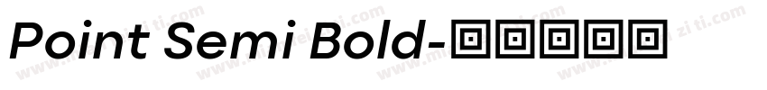 Point Semi Bold字体转换